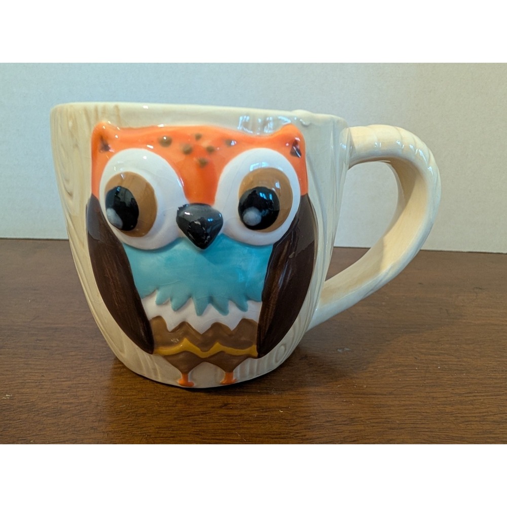 3D Retro Owl Mug, Cottagecore, Woodland Creatures, Fall, Halloween, Autumn, Cute